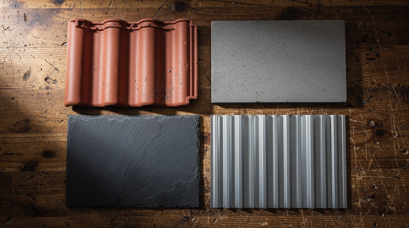 Dacheindeckungsmaterialien im Vergleich: Tonziegel, Betondachstein, Schiefer und Metalldach